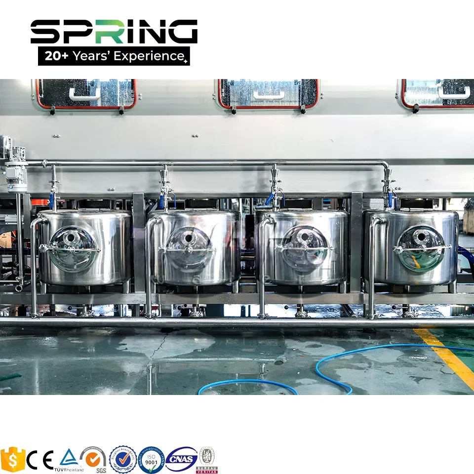 5 gallon barreled water production line overview with 19L and 20L bottles 缩略图