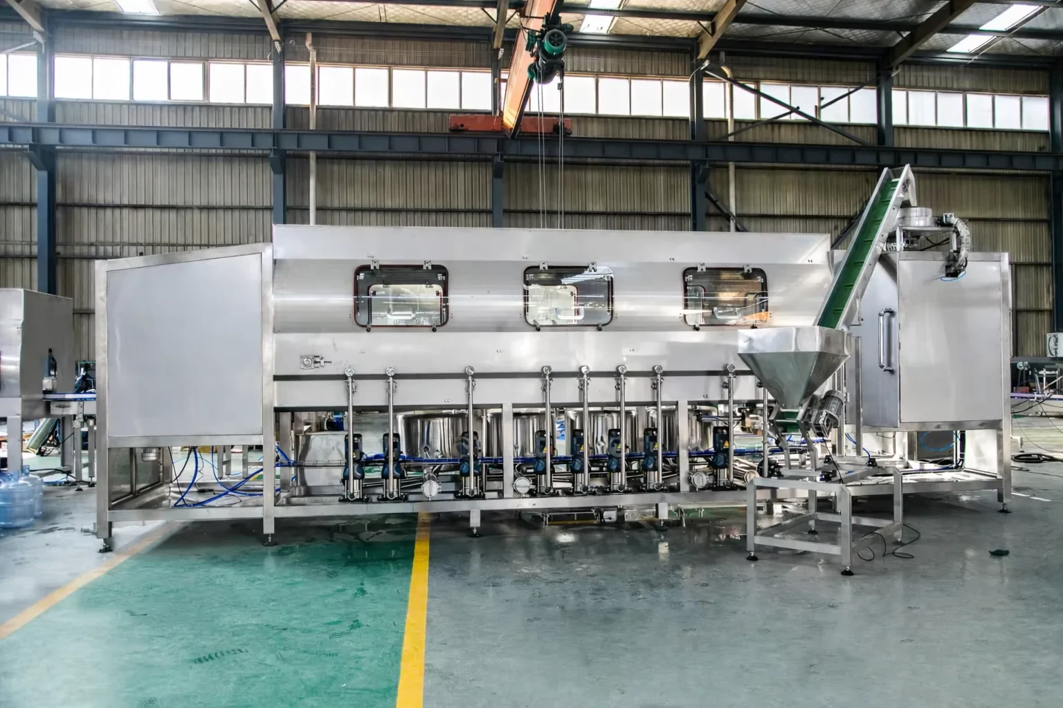 Main machine detail overview for 5 gallon water production line
