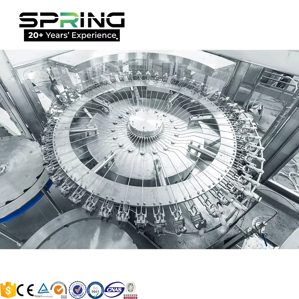 瓶子冲洗 section for juice production line project